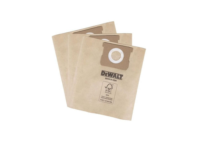 Dewalt Vacuum DXVA19-4204 Dust Bag (3 Pack) DEWALT Vacuum - RockBottom Northampton