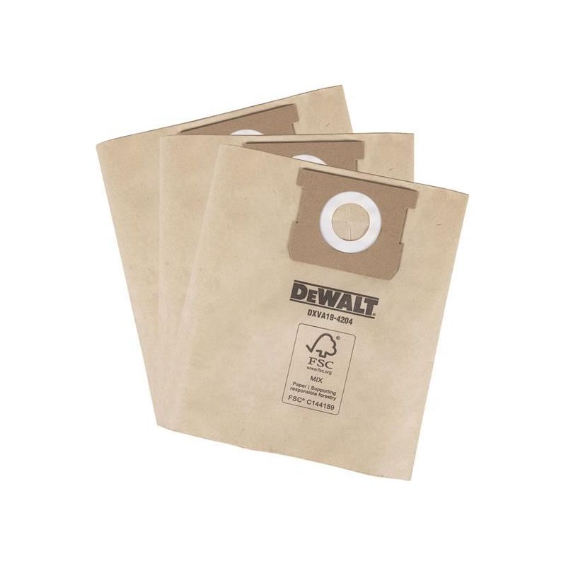 Dewalt Vacuum DXVA19-4204 Dust Bag (3 Pack) DEWALT Vacuum - RockBottom Northampton