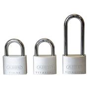 Abus Mechanical 64TI/40mm TITALIUM™ Padlock Triple Pack (1 Long Shackle) ABUS Mechanical - RockBottom Northampton 