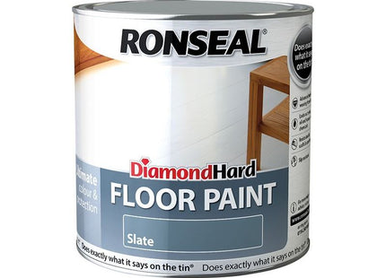 Ronseal Diamond Hard Floor Paint Satin Slate 2.5 litre Ronseal - RockBottom Nothampton