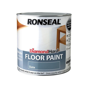 Ronseal Diamond Hard Floor Paint Satin Slate 2.5 litre Ronseal - RockBottom Nothampton
