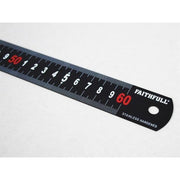 Faithfull Matt Black Stainless Steel Measuring Rule 600mm Faithfull - RockBottom Northampton