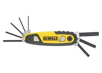 Dewalt Metric Folding / Locking Hex Key Set, 8 Piece Dewalt - RockBottom Northampton