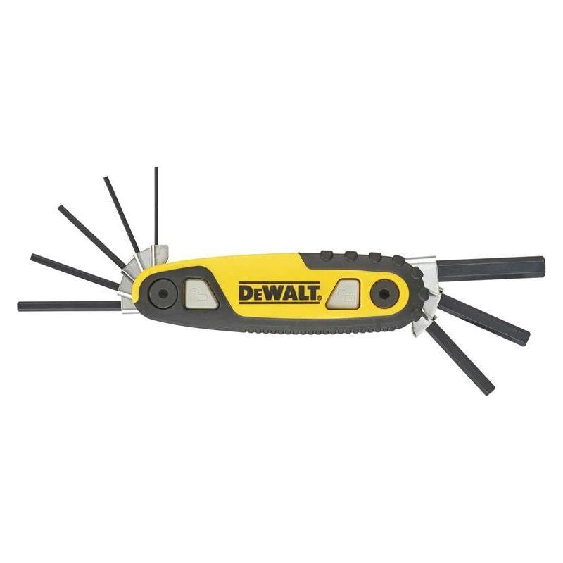 Dewalt Metric Folding / Locking Hex Key Set, 8 Piece Dewalt - RockBottom Northampton