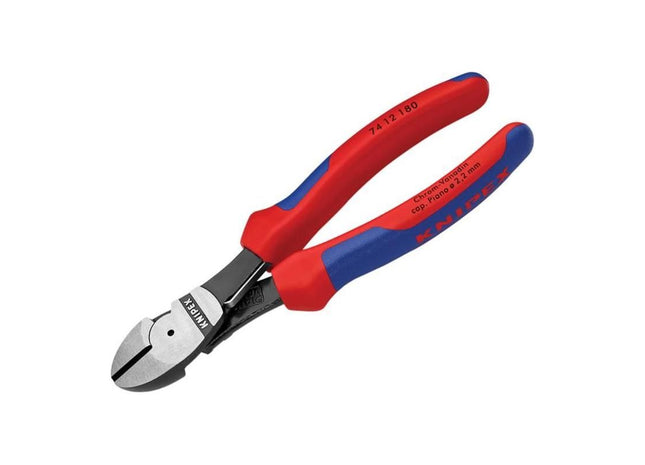 Knipex High Leverage Diagonal Cutters Multi-Component Grip with Spring 180mm Knipex - RockBottom Northampton