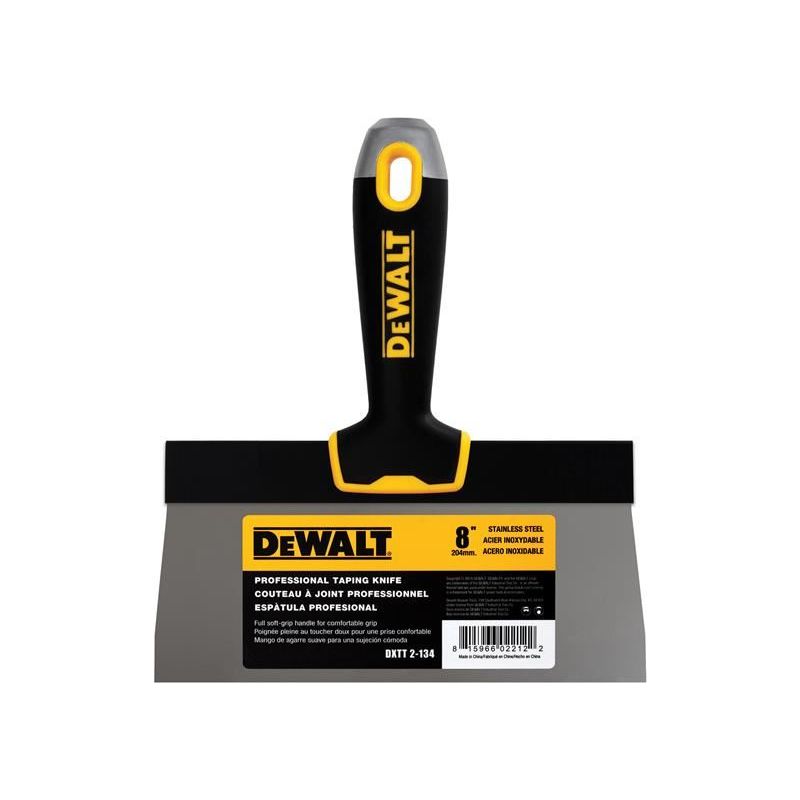 Dewalt Drywall Soft Grip Taping Knife 200mm (8in) DEWALT Drywall - RockBottom Northampton