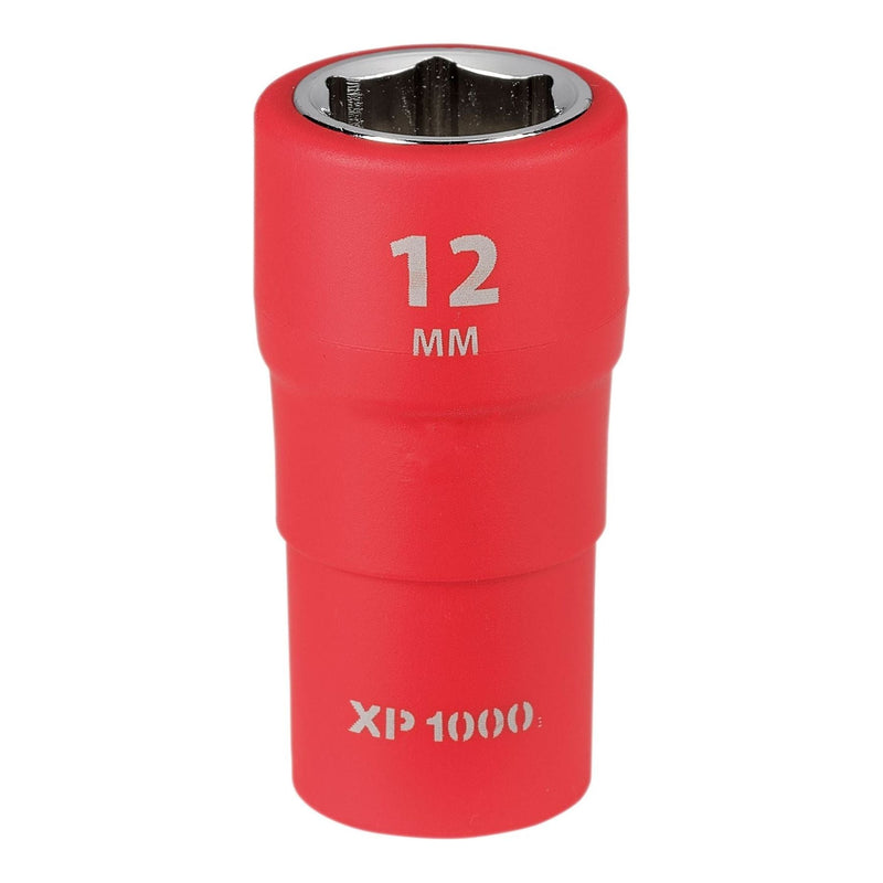 Draper XP1000 VDE Socket, 1/4" Sq. Dr., 12mm Draper - Town Tools