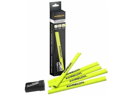 Komelon Carpenters Pencil and Sharpener Set, 10 Piece Komelon - RockBottom Northampton