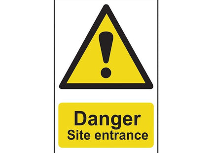 Scan Danger Site Entrance - PVC Sign 400 x 600mm Scan - RockBottom Nothampton
