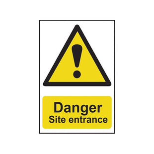 Scan Danger Site Entrance - PVC Sign 400 x 600mm Scan - RockBottom Nothampton