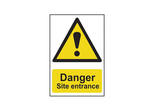 Scan Danger Site Entrance - PVC Sign 400 x 600mm Scan - RockBottom Nothampton