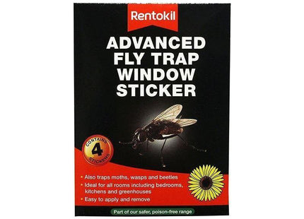 Rentokil Advanced Window Fly Traps (Pack 4) Rentokil - RockBottom Nothampton