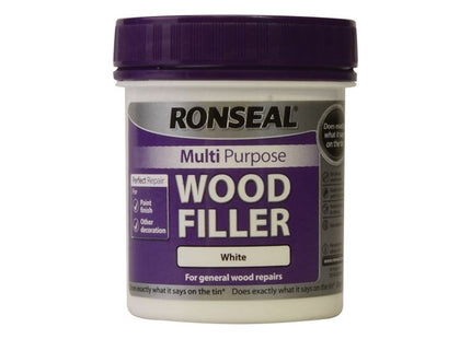 Ronseal Multipurpose Wood Filler Tub White 250g Ronseal - RockBottom Nothampton