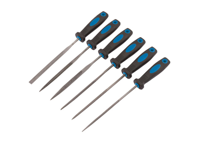 Draper Soft Grip Needle File Set, 150mm (6 Piece) 83480 Draper - Town Tools 