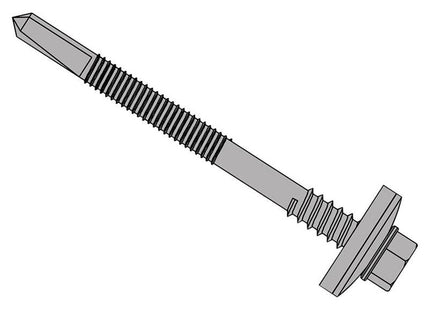 Forgefix TechFast Composite Panels to Steel Hex Screw No.5 Tip 5.5 x 185mm Box 50 ForgeFix - RockBottom Northampton