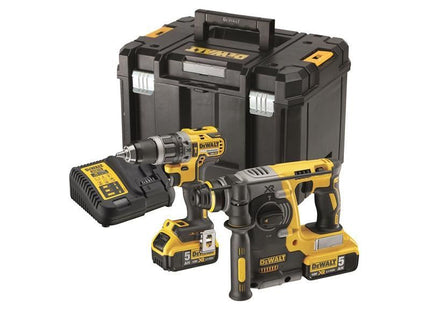 Dewalt Power Tools DCK207P2T XR Brushless Twin Pack 18V 2 x 5.0Ah Li-ion DeWALT Power Tools - RockBottom Northampton