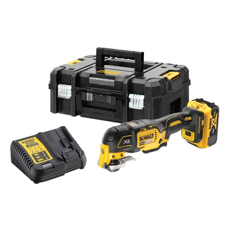Dewalt Power Tools DCS356P1 XR Oscillating Multi-Tool 18V 1 x 5.0Ah Li-ion DeWALT Power Tools - RockBottom Northampton
