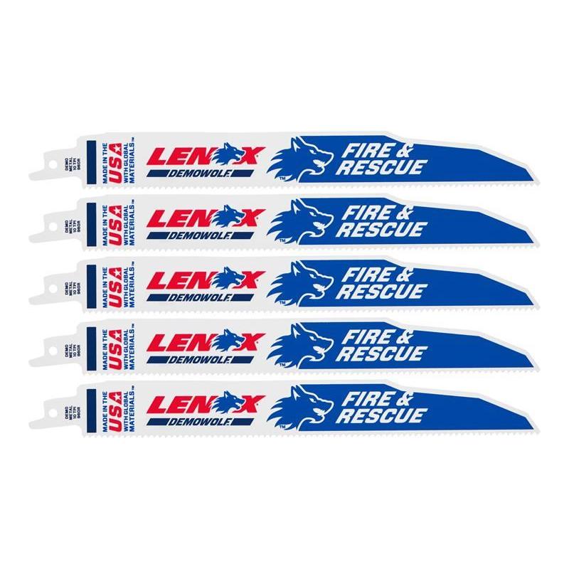 Lenox DemoWolf Reciprocating Saw Blade 229 x 25 x 1.6mm 18 TPI (Pack 5) LENOX - RockBottom Northampton