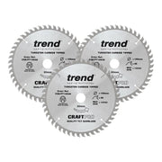 Trend CraftPro Panel Trim Saw Blade 165 x 20mm x 48T (Pack 3) Trend - RockBottom Northampton