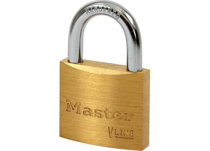 Master Lock V Line Brass 40mm Padlock - Keyed Alike 4232 Master Lock - RockBottom Northampton