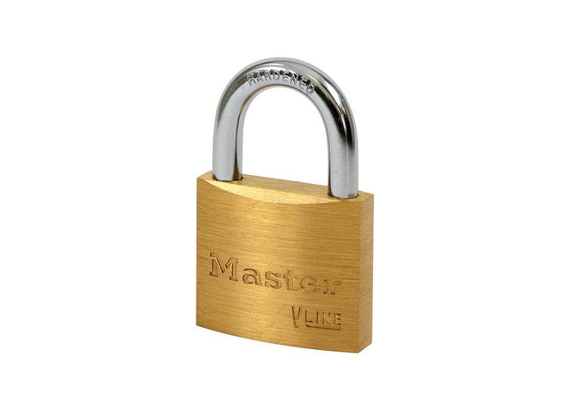 Master Lock V Line Brass 40mm Padlock - Keyed Alike 4232 Master Lock - RockBottom Northampton