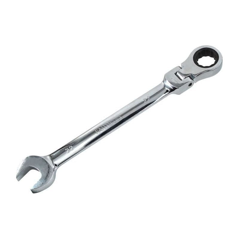 Faithfull Ratchet Combination Spanner Flex Head CV 22mm Faithfull - RockBottom Northampton