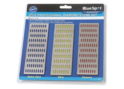Bluespot Tools Diamond Stone Set of 3 2 x 6in BlueSpot Tools - RockBottom Northampton