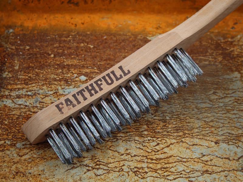 Faithfull Lightweight Scratch Brush, Three Row Faithfull - RockBottom Northampton
