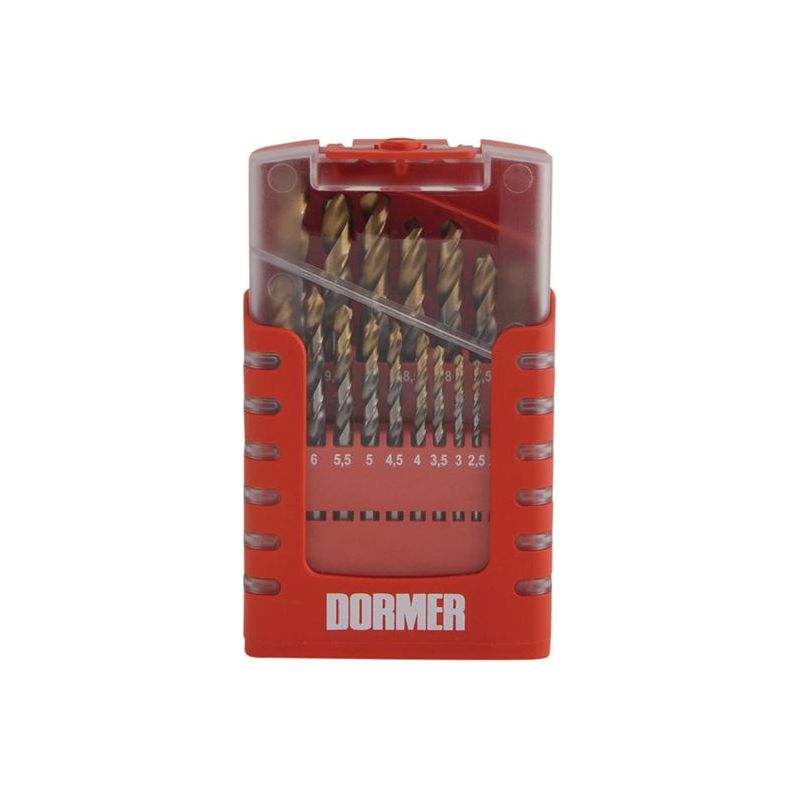 Dormer A095 Compact Set HSS TiN Drill Set of 19 1.0-10 x 0.5mm Dormer - RockBottom Northampton