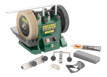 Record Power WG200 200mm (8in) Whetstone Grinder 160W 240V Record Power - RockBottom Nothampton