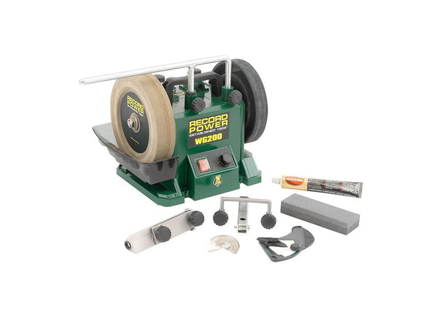 Record Power WG200 200mm (8in) Whetstone Grinder 160W 240V Record Power - RockBottom Nothampton