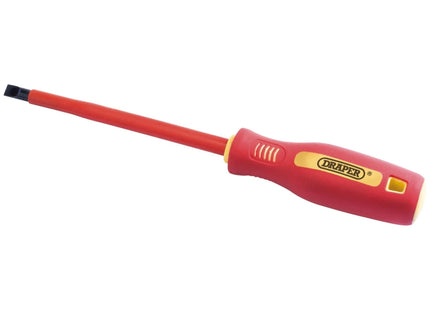 Draper Fully Insulated Plain Slot Screwdriver, 8 x 150mm 46520 Draper - Town Tools 