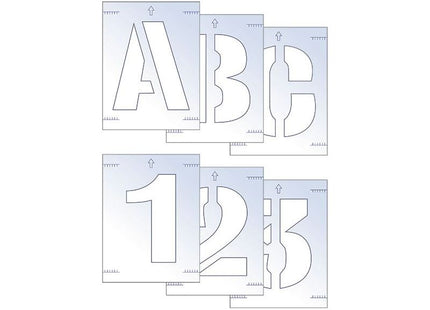 Scan Letter & Number Stencil Kit 100mm Scan - RockBottom Nothampton