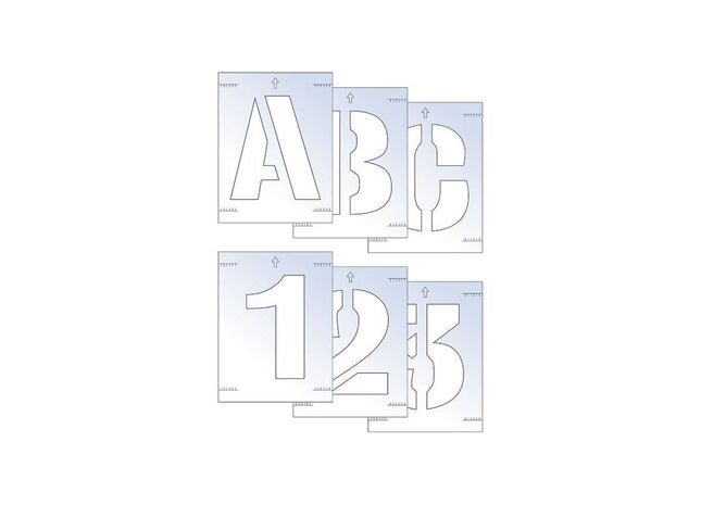 Scan Letter & Number Stencil Kit 100mm Scan - RockBottom Nothampton