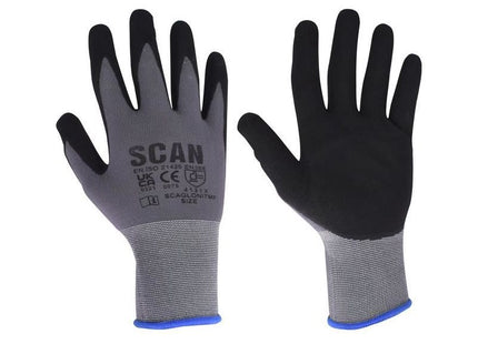 Scan Breathable Microfoam Nitrile Gloves - M (Size 8) Scan - RockBottom Nothampton