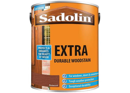 Sadolin Extra Durable Woodstain Redwood 5 litre Sadolin - RockBottom Nothampton