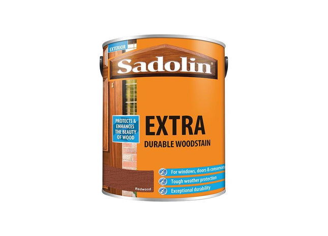 Sadolin Extra Durable Woodstain Redwood 5 litre Sadolin - RockBottom Nothampton