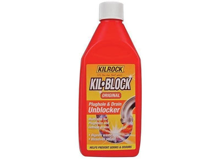 Kilrock Kil-Block Original Plughole & Drain Unblocker 500ml Kilrock - RockBottom Northampton