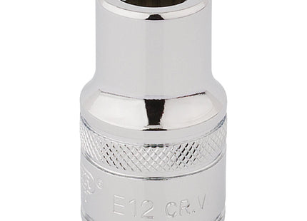 Draper TX-STAR Socket, 1/2" Sq. Dr., E12 34274 Draper - Town Tools 