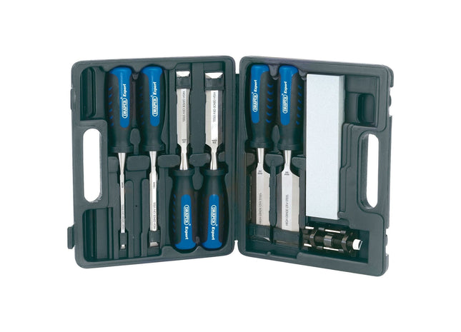 Draper Soft Grip Wood Chisel Kit, 140mm (8 Piece) 88605 Draper - Town Tools 