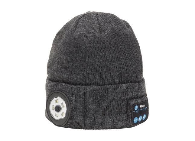 Draper Smart Wireless Rechargeable Beanie with LED Head Torch and USB Charging C Draper - Town Tools 