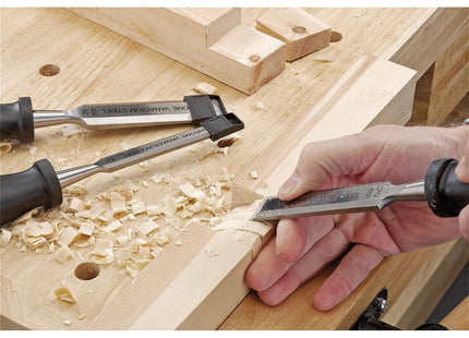 Draper Soft Grip Bevel Edge Wood Chisel Set (4 Piece) 83351 Draper - Town Tools 