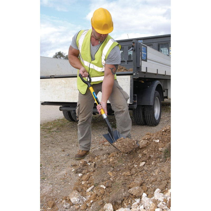 Draper Fibreglass Shafted Square Mouth Builders Shovel 57567 Draper - Town Tools 