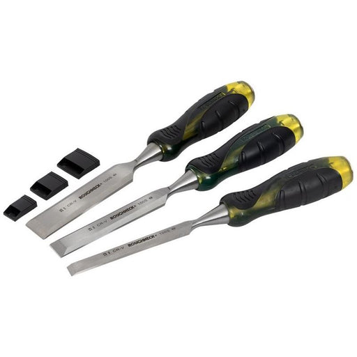 Roughneck Professional Bevel Edge Chisel Set, 3 Piece Roughneck - RockBottom Nothampton