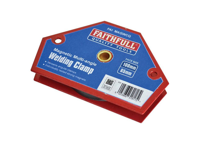 Faithfull Welding Magnet Quick Clamp 100 x 65mm Faithfull - RockBottom Northampton