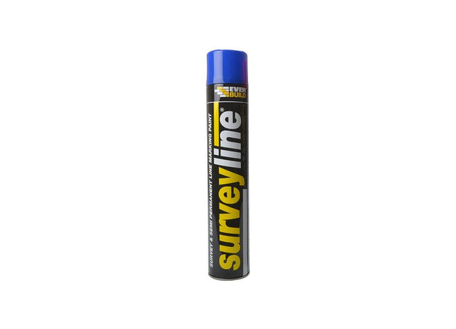 Everbuild Sika Survey Line® Marker Spray Blue 700ml Everbuild Sika - RockBottom Northamptin