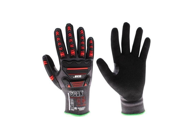 Scan Nitrile Palm Impact Cut D Gloves - XL (Size 10) Scan - RockBottom Nothampton