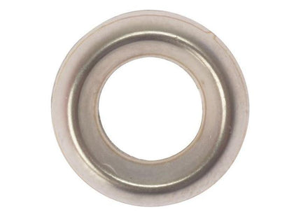 Forgefix Screw Cup Washers Solid Brass Nickel Plated No.10 Bag 200 ForgeFix - RockBottom Northampton