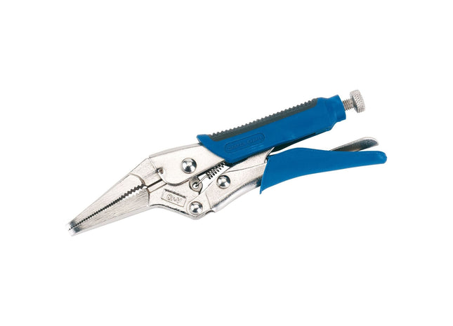 Draper Soft Grip Long Nose Self Grip Pliers, 165mm 89126 Draper - Town Tools 