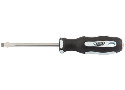 Draper Plain Slot Soft Grip Screwdriver, 6.5 x 100mm 34978 Draper - Town Tools 